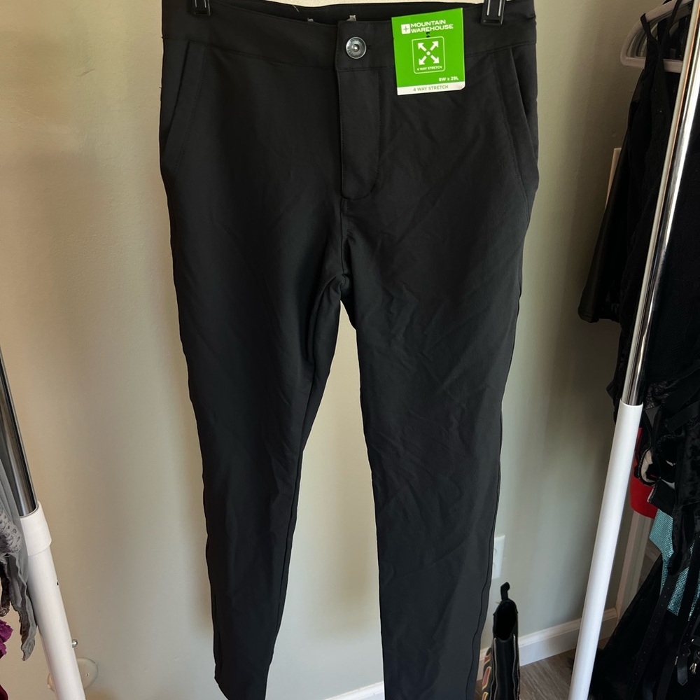 Mountain Warehouse Black Superslim Hiking Trouser 8W X 29L